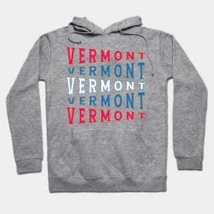 TEXT ART USA VERMONT Hoodie